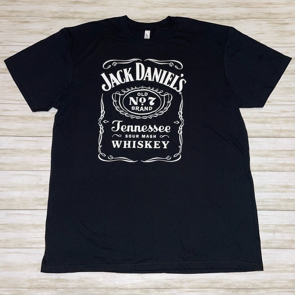 Jack Daniel’s Old No 7 American Apparel Black Tshirt Sz XL 🥃🔥